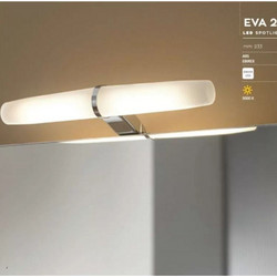 Drop Eva Μοντέρνο Φωτιστικό Μπάνιου με Ενσωματωμένο LED Ασημί