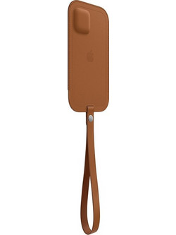 Apple Leather Sleeve with MagSafe Saddle Brown (iPhone 12 mini)