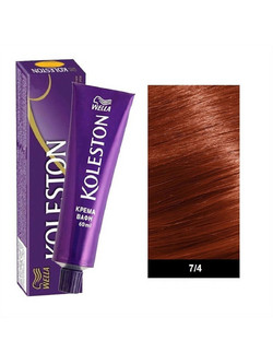 Wella Koleston 7/4 Ξανθό Χάλκινο Μόνιμη Βαφή Μαλλιών 60ml