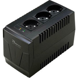Powertech PT-AVR Σταθεροποιητής Τάσης 1500VA με 3 Πρίζες Schuko
