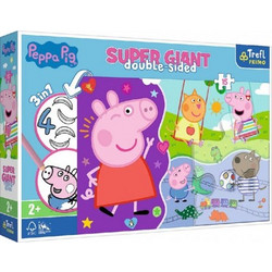 Παιδικό Puzzle Trefl Meet Happy Peppa Pig 3 In 1 15 Κομμάτια