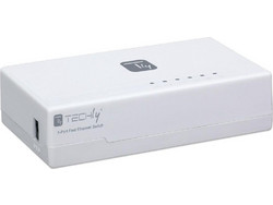 Techly I-SWHUB-050TY Unmanaged L2 Switch με 5 Θύρες Ethernet 100Mbps