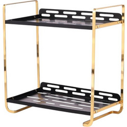 Ραφιέρα οργάνωσης καλλυντικών - MZY502B - 170257 - Black/Gold-170257_bg