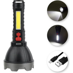 Φακός LED Επαναφορτιζόμενος USB 1200mAh 19cm