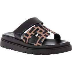 BEATRIS ΓΥΝΑΙΚΕΙΑ MULES FLATFORMS ΚΑΦΕ-ΜΑΥΡΟ