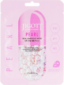 Jigott Pearl Real Ampoule Sheet Mask 27ml