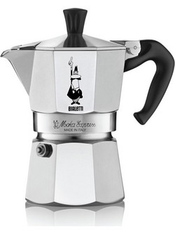 Bialetti Moka Express Aluminium 1163 Μπρίκι Espresso 6Cups Inox