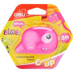 DELI ΔΙΟΡΘΩΤΙΚΗ ΤΑΙΝΙΑ 5mmx8m DINO ΡΟΖ/ ΠΡΑΣΙΝΟ 23121001