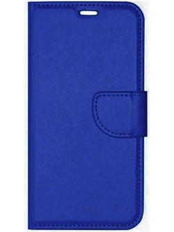 Wallet Cover Θήκη Δερματίνης για iPhone X/ Xs Μπλέ