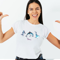 Γυναικείο T-Shirt Καλοκαιρινό σχέδιο - 4183