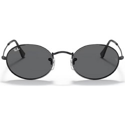 Ray-Ban RB3547 002/B1 Ανδρικά Γυαλιά Ηλίου Οβάλ Μεταλλικά Μαύρα με Μαύρο Polarized Φακό