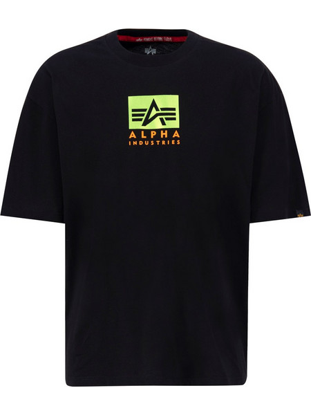 ALPHA INDUSTRIES SATIN LOGO T 148513-03 Μαύρο