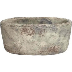 MarHome Κασπώ Οβάλ Γκρι Σκουριάς Παλαιωμένο Φ25x11cm 06-20143
