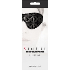 Αισθησιακή Μάσκα Sinful Blindfold Black από NS NOVELTIES
