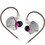 KZ ZSN Pro Ακουστικά Ψείρες In-Ear Dynamic Μωβ Ασημί