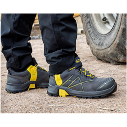 Haix Connexis Safety GTX Low Παπούτσια Ασφαλείας S3 Αδιάβροχα Μαύρα Κίτρινα