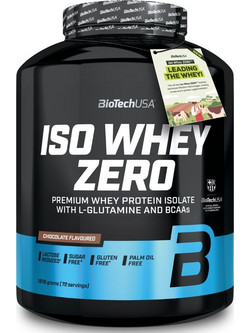 Biotech USA ISO Whey Zero Strawberry Πρωτεΐνη Ορού Γάλακτος 1.82kg