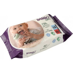 Bambo Nature Μωρομάντηλα Χωρίς Οινόπνευμα Άρωμα & Parabens 80τμχ