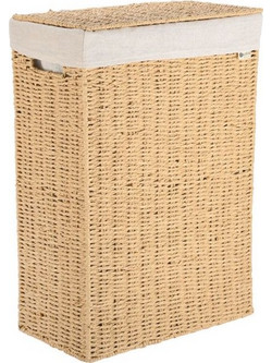 ΚΑΛΑΘΙ ΑΠΛΥΤΩΝ BOTANICA 38x22x55cm ME ΕΣΩΤΕΡΙΚΗ ΕΠΕΝΔΥΣΗ & ΚΑΠΑΚΙ ΟΡΘΟΓΩΝΙΟ