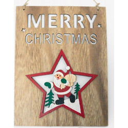 ΞΥΛΙΝΗ ΤΑΜΠΕΛΑ XMAS 26cm x 20cm HEA-18A0701 0531083