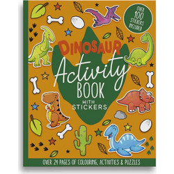 Τετράδιο Ζωγραφικής Α4 Dinosaur Activity Book Με Αυτοκόλλητα Eurowrap