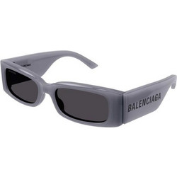 Balenciaga BB0260S 004 Γυαλιά Ηλίου Ορθογώνια Κοκάλινα Γκρι με Μαύρο Polarized Φακό