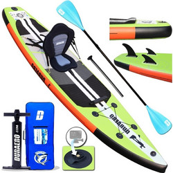 Φουσκωτό SUP Board Paddling σετ, Περιλαμβάνει κάθισμα καγιάκ, 330 x 76 x 15 cm, χωρητικότητα φόρτωσης έως 150 kg