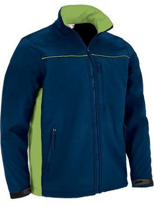 Valento Ανδρικό Μπουφάν Χειμωνιάτικο Puffer Navy Μπλε Lime CQVATHUMM20