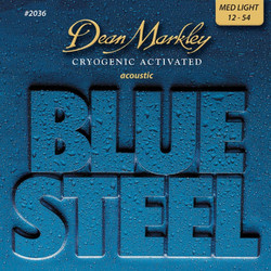 Dean Markley Blue Steel DM2036 MED Σετ 6 Χορδές Ακουστικής Κιθάρας Nickel Plated Steel 12-54" Light Tension