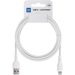 Blue Star USB-A to Lightning Cable 1m White 5903396364389