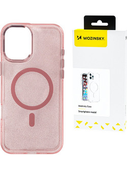Wozinsky Glitter MagSafe Back Cover Pink (Samsung Galaxy S24 FE)