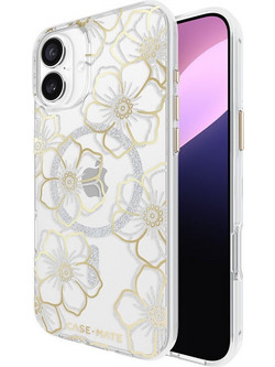 Case-Mate Floral Gems MagSafe - Case for iPhone 16 Plus (Gold) - (CM054374)