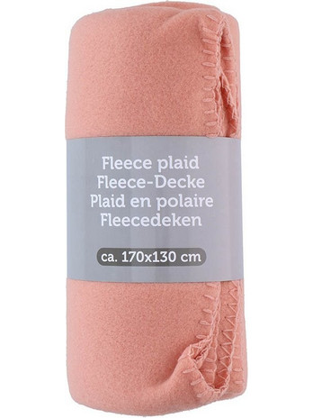 Fleece blanket 170x130 (Coral) - (8711252495125CORAL)