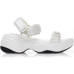 Flatforms λευκά δερματίνη με σκρατς