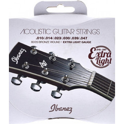 Ibanez IACS-61C Σετ 6 Χορδές Ακουστικής Κιθάρας 80/20 Bronze 10-47" Extra Light Tension