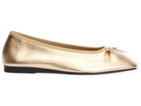 Γυναικεία μπαλαρίνα Tommy Hilfiger Ballerina Soft Leather Metallic OHS