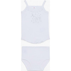 Pretty Baby Βαφτιστικό Σετ Φανέλα + Κυλοτάκι Κύκνος - 39206-PRETTY BABY