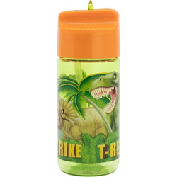 Stor Dinosaurs Παιδικό Μπουκάλι Πλαστικό BPA Free με Καλαμάκι Lime 430ml