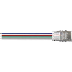 ΣΥΝΔΕΣΜΟΣ ΤΑΙΝΙΑΣ LED ΠΑΡΟΧΗΣ 10mm RGB ΜΕ ΚΑΛΩΔΙΟ 15cm ΔΙΑΦΑΝΟΣ