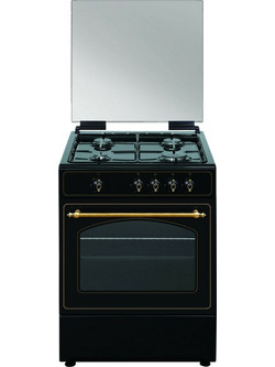 Vitrokitchen RU6060N Κουζίνα Ηλεκτρική 64lt με Εστίες Αερίου 60cm