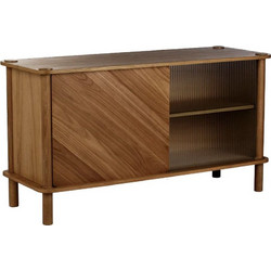 Μπουφές Italic D.Oak/Glass Doors 5719C5523-2 135x48x73.4cm Dark Oak Natural