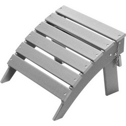 VEVOR Γκρι Πτυσσόμενο Υποπόδιο HDPE Adirondack KZDADLDKTTQPCOJ8NV0