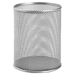 METRON ΜΟΛΥΒΟΘΗΚΗ ΣΤΡΟΓΓΥΛΗ ΜΕΤΑΛΛΙΚΗ Φ9x10cm ΑΣΗΜΙ