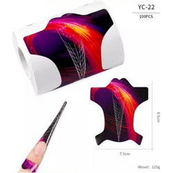 Φόρμες Επιμήκυνσης Νυχιών Stiletto Flame 500τμχ