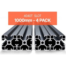 VEVOR 4PCS 1000mm T Slot 4040 Aluminum Extrusion Anodized Rail 4040OBLXCDG4J3XBI001V0