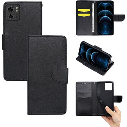 Sonique Trend Wallet Πορτοφόλι Θήκη Μαύρο (Motorola Edge 30 Neo 5G)