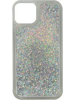 Vivid Liquid Glitter Case Apple iPhone 14 Pro Silver