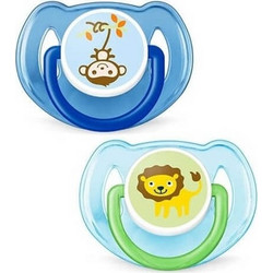Philips Avent Fashion Ορθοδοντικές Πιπίλες Σιλικόνης 6-18m Λιοντάρι Μαϊμού 2τμχ