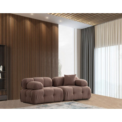 Papatya Doblo Διθέσιος Καναπές Cappuccino 200x100x80cm