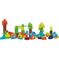 MATTEL Σετ Ξύλινα Τουβλάκια 70 τμχ Fisher Price Mega Bloks Woodland Friends 02839992